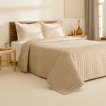 Karaca Alice Bedspread Set, Single, Beige