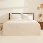 Karaca Lean Bedspread Set, Double, Ecru