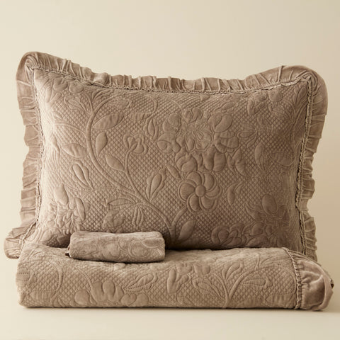 Karaca Audrey Bedspread Set, Single, Grey