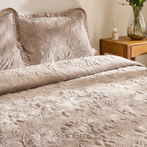 Karaca Audrey Bedspread Set, Single, Grey