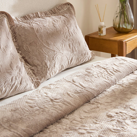 Karaca Audrey Bedspread Set, Single, Grey