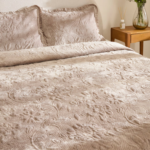 Karaca Audrey Bedspread Set, Single, Grey