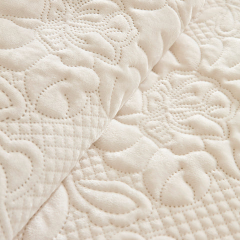 Karaca Audrey Bedspread Set, Double, Ecru