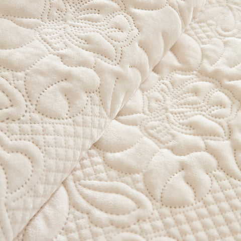 Karaca Audrey Bedspread Set, Single, Ecru