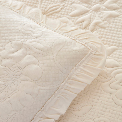 Karaca Audrey Bedspread Set, Double, Ecru