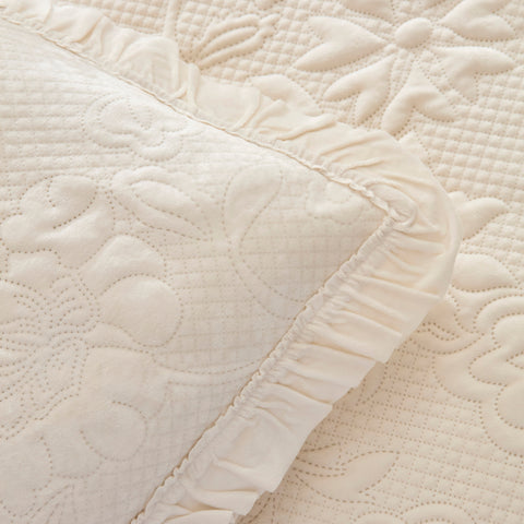 Karaca Audrey Bedspread Set, Single, Ecru