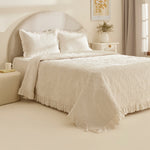 Karaca Audrey Bedspread Set, Double, Ecru