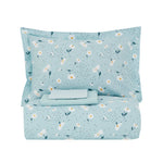 Karaca Daisy 100% Cotton Double Duvet Set, Mint
