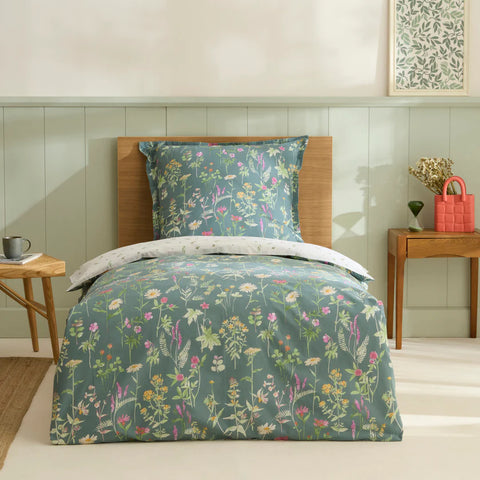 Karaca Evergreen 100%Cotton Duvet Cover Set, Single