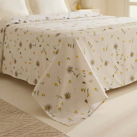 Karaca Emma 100% Cotton Pique, Double, 200x220cm, Yellow