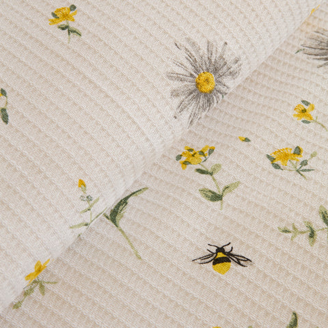 Karaca Emma 100% Cotton Pique, Double, 200x220cm, Yellow