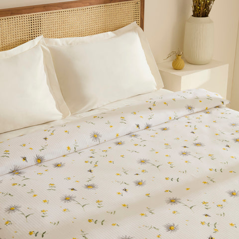 Karaca Emma 100% Cotton Pique, Double, 200x220cm, Yellow