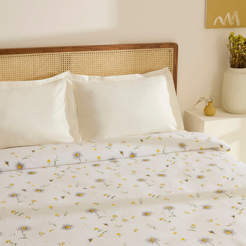 Karaca Emma 100% Cotton Pique, Double, 200x220cm, Yellow