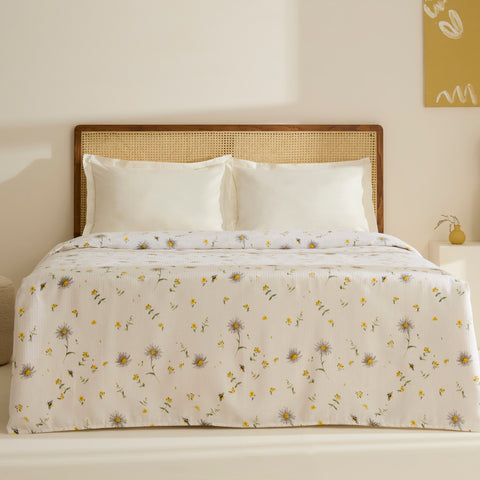 Karaca Emma 100% Cotton Pique, Double, 200x220cm, Yellow