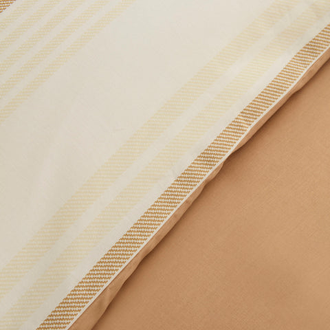 Karaca Vera 100% Turkish Cotton Duvet Cover Set, Double, Beige