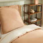 Karaca Vera 100% Turkish Cotton Duvet Cover Set, Double, Beige