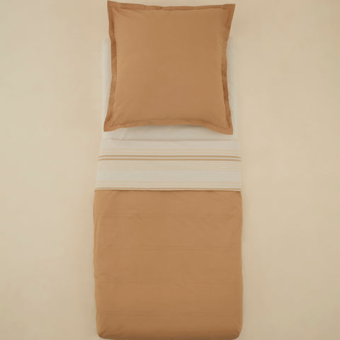 Karaca Vera 100% Turkish Cotton Duvet Cover Set, Double, Beige