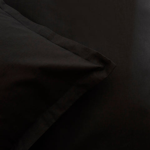 Karaca Marta 100% Turkish Cotton Duvet Cover Set, Double, Black