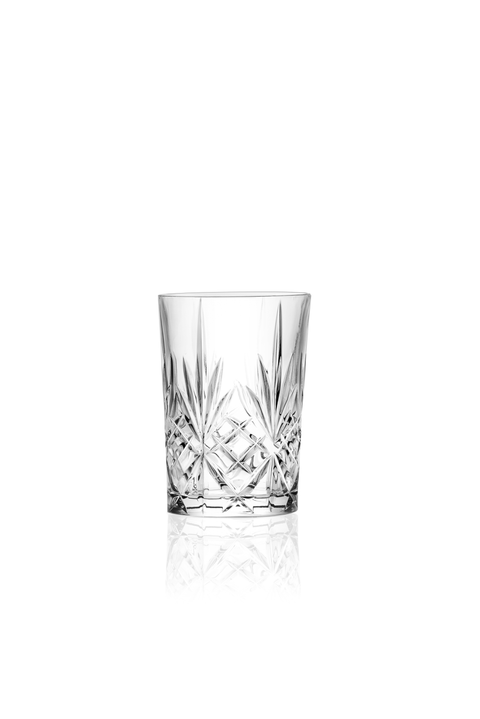 RCR Melodia 6-Piece Tumbler Glass Set, 250ml, Clear