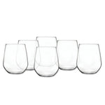 RCR Universum 6-Piece Tumbler Glass Set, 430ml, Clear
