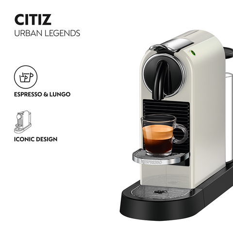 Nespresso Citiz Coffee Machine, 1,5L 1260W, White