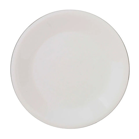 Jumbo Bone China Silva 61-Piece Dinner Set for 12 People, Platin