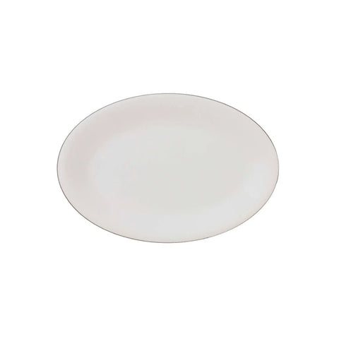 Jumbo Bone China Silva 61-Piece Dinner Set for 12 People, Platin