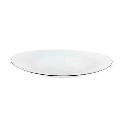 Jumbo Bone China Moon Platin 64-Piece Dinner Set for 12 People, Platin