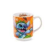 Egan Disney Stitch Stackable Porcelain Mug, 350ml, Orange