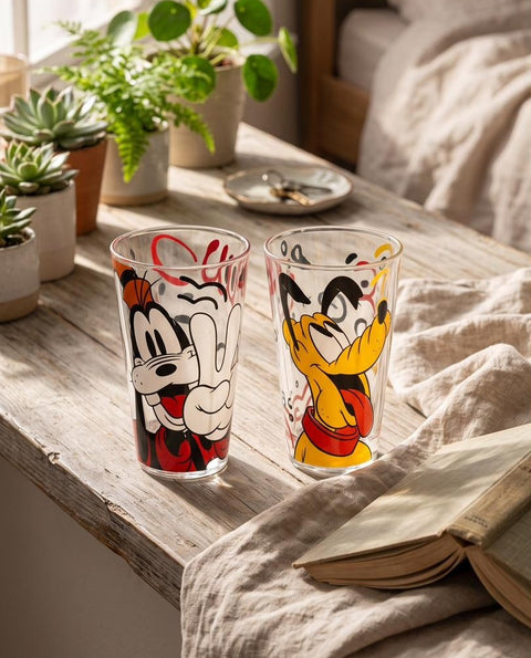 Egan Disney F&E Goofy 2-Piece Highball Glass, 310ml, Multi