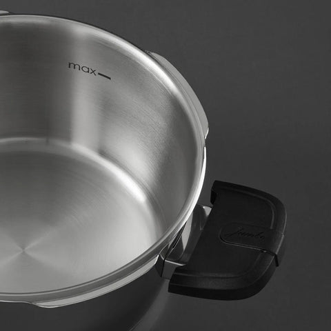 Jumbo Procook 4-Piece 4+6 L Stainless Steel Pressure Cooker, Silver