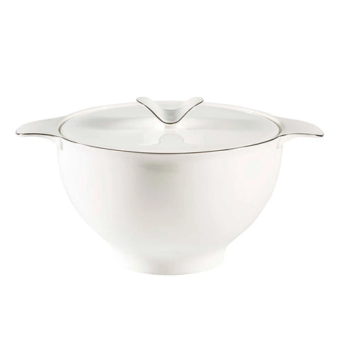 Jumbo Bone China Silva 61-Piece Dinner Set for 12 People, Platin