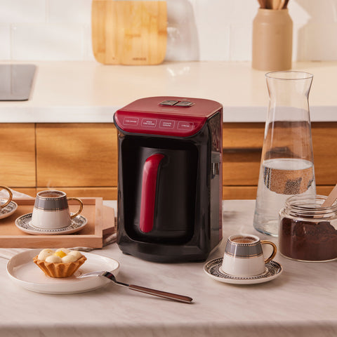 Hatır Köz Turkish Coffee Maker, 535W, Cherry Red