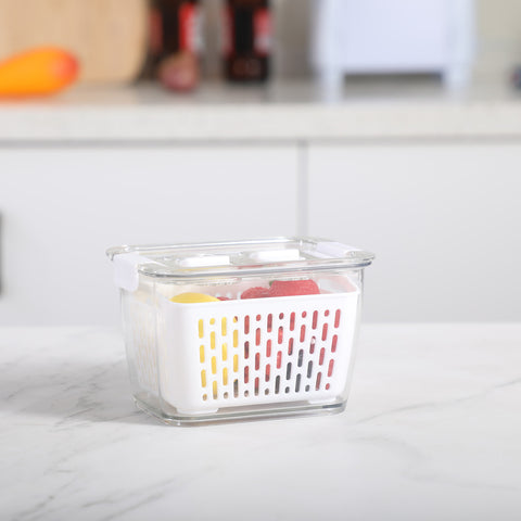 Karaca Citrus Vegetable / Fruit Storage Container, S, White