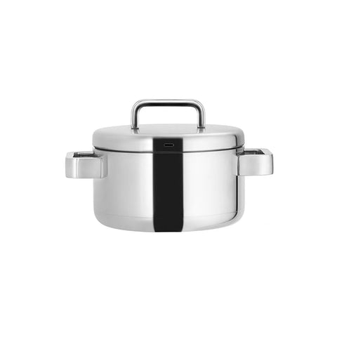 Jumbo Monaco 8-Piece 3ply Stainless Steel Induction Cookware Set, Silver