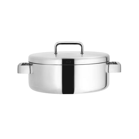 Jumbo Monaco 8-Piece 3ply Stainless Steel Induction Cookware Set, Silver