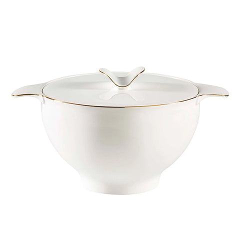 Jumbo Bone China Golda 61-Piece Dinner Set for 12 People, Gold