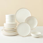 Karaca Stream Bone China Meridian 24-Piece Dinner Set for 6 People, Gold