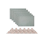 Karaca Home Lovely Placemat Set for 6 People with Napkins, 12 Piece