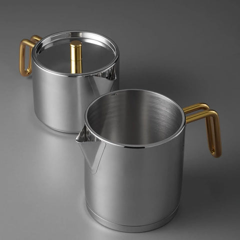 Jumbo Metalix Stainless Steel Induction Teapot, Midi, Titanium Gold