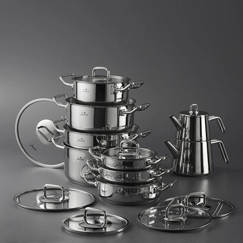Jumbo Proshine 17-Piece Induction Cookware Set
