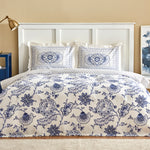 Karaca Amar 100% Turkish Cotton Duvet Cover Set, Single, Blue
