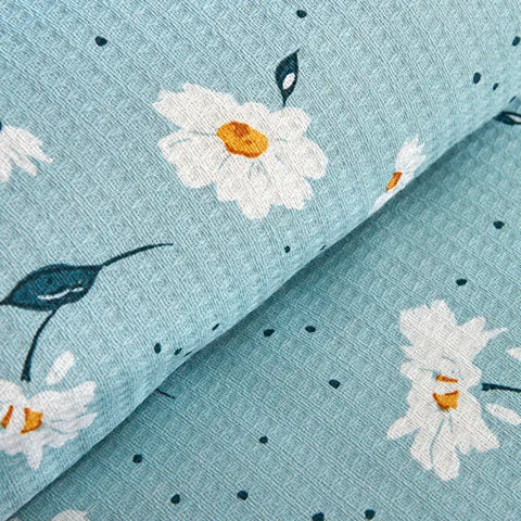 Karaca Daisy 100% Cotton Bedding Set, Double, Mint