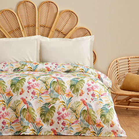 Karaca Alva 100% Cotton Bedspread, Double, 200x220cm, Green