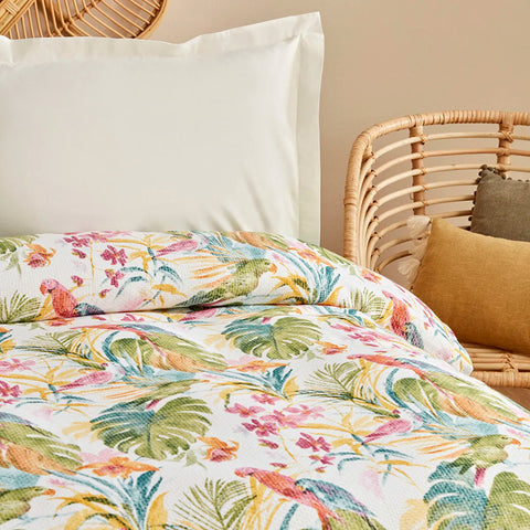 Karaca Alva 100% Cotton Bedspread, Double, 200x220cm, Green