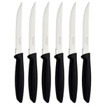 Tramontina 6-Piece Stainless Steel Multi Knife Set, Black
