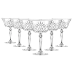 Rcr Melodia 6-Piece Champagne Glass Set, 260ml, Clear