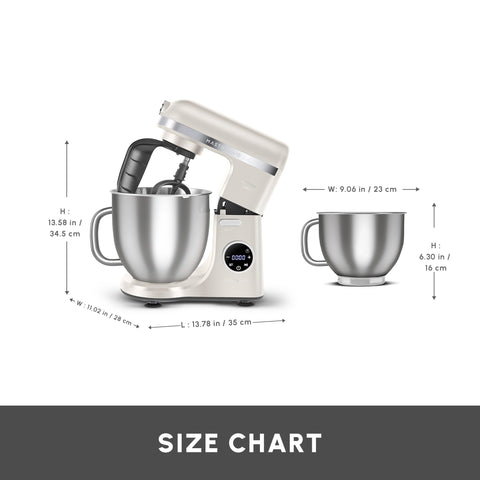 Karaca Mastermaid Chef Ultra Digital Stand Mixer, 7L, 2000W, Starlight