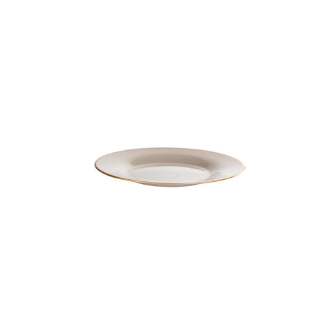 Karaca Retro Glass Side Plate, 20cm, Beige Gold