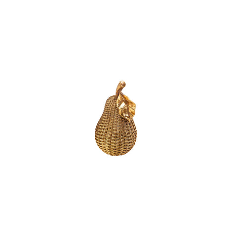 Karaca Nova Pear Decorative Trinket, 10cmx18cm, Gold